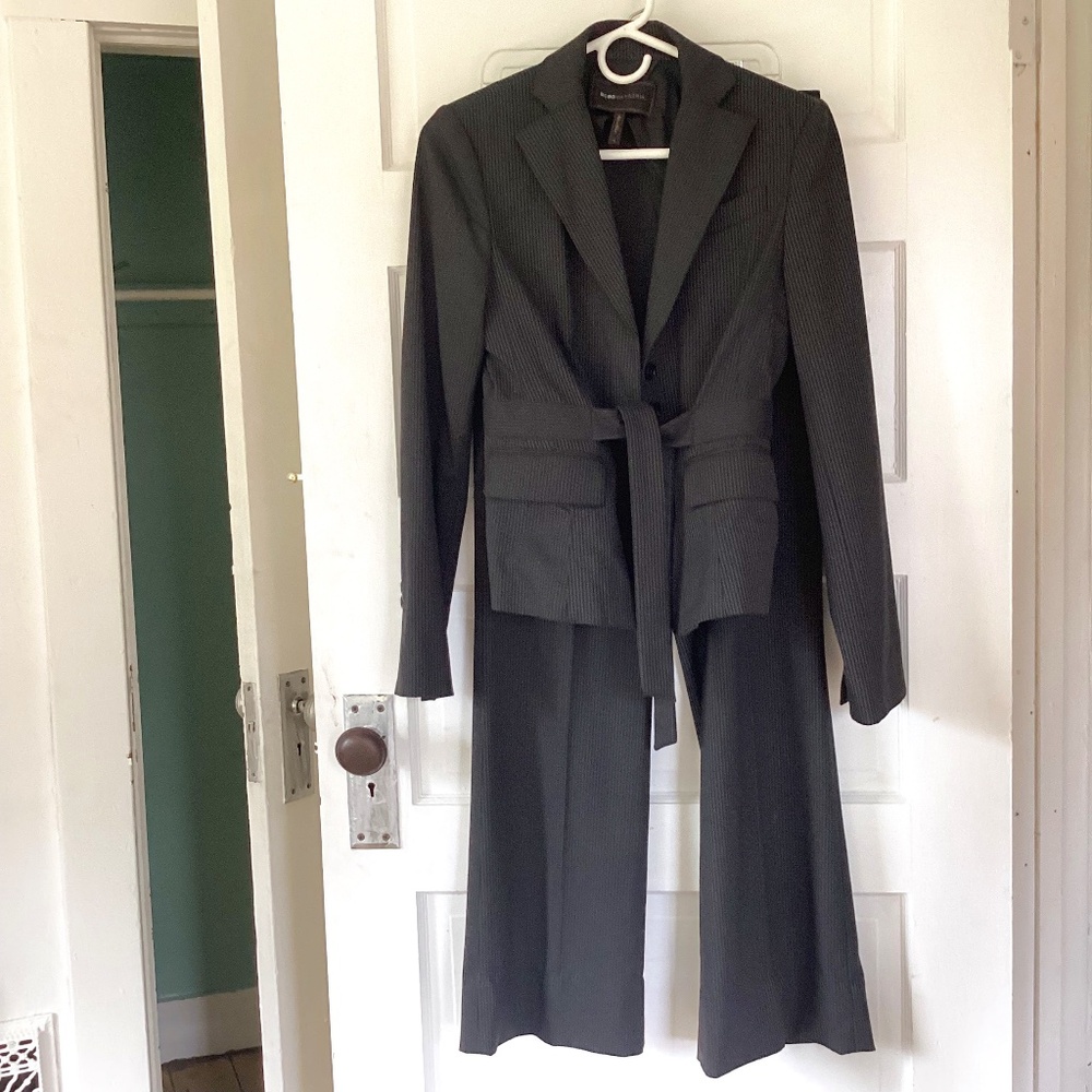 BCBGMaxAzria Black and Gray Blazer for a Sophisticated Look